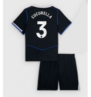 Chelsea Marc Cucurella #3 Tredjedraktsett Barn 2025-26 Kortermet (+ Korte bukser)