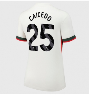 Chelsea Moises Caicedo #25 Bortedrakt Dame 2025-26 Kortermet