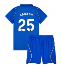 Chelsea Moises Caicedo #25 Hjemmedraktsett Barn 2026-27 Kortermet (+ Korte bukser)