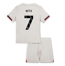 Chelsea Pedro Neto #7 Bortedraktsett Barn 2025-26 Kortermet (+ Korte bukser)