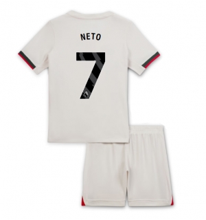 Chelsea Pedro Neto #7 Bortedraktsett Barn 2025-26 Kortermet (+ Korte bukser)
