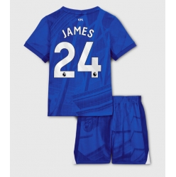 Chelsea Reece James #24 Hjemmedraktsett Barn 2025-26 Kortermet (+ Korte bukser)
