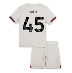 Chelsea Romeo Lavia #45 Bortedraktsett Barn 2025-26 Kortermet (+ Korte bukser)