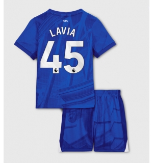 Chelsea Romeo Lavia #45 Hjemmedraktsett Barn 2025-26 Kortermet (+ Korte bukser)