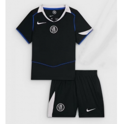 Chelsea Tredjedraktsett Barn 2025-26 Kortermet (+ Korte bukser)