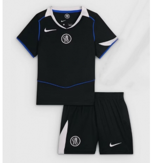 Chelsea Tredjedraktsett Barn 2025-26 Kortermet (+ Korte bukser)