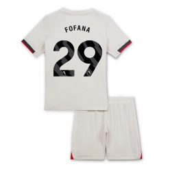 Chelsea Wesley Fofana #29 Bortedraktsett Barn 2025-26 Kortermet (+ Korte bukser)