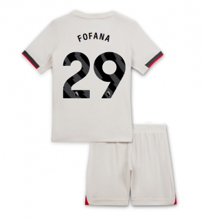 Chelsea Wesley Fofana #29 Bortedraktsett Barn 2025-26 Kortermet (+ Korte bukser)