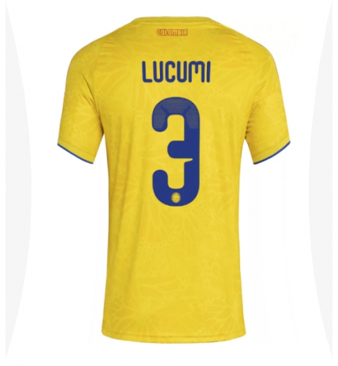 Colombia Jhon Lucumi #3 Hjemmedrakt Dame VM 2026 Kortermet Colombia Jhon Lucumi #3 Hjemmedrakt Dame VM 2026 Kortermet