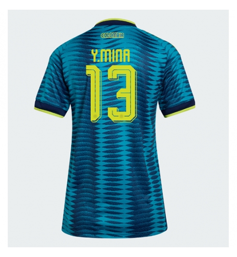 Colombia Yerry Mina #13 Bortedrakt Dame VM 2026 Kortermet Colombia Yerry Mina #13 Bortedrakt Dame VM 2026 Kortermet