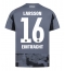 Eintracht Frankfurt Hugo Larsson #16 Tredjedrakt 2025-26 Kortermet Eintracht Frankfurt Hugo Larsson #16 Tredjedrakt 2025-26 Kortermet