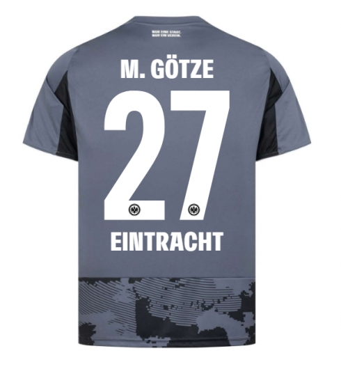 Eintracht Frankfurt Mario Gotze #27 Tredjedrakt 2025-26 Kortermet Eintracht Frankfurt Mario Gotze #27 Tredjedrakt 2025-26 Kortermet