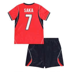 England Bukayo Saka #7 Bortedraktsett Barn VM 2026 Kortermet (+ Korte bukser)