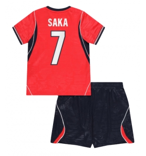 England Bukayo Saka #7 Bortedraktsett Barn VM 2026 Kortermet (+ Korte bukser)
