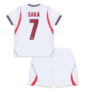 England Bukayo Saka #7 Hjemmedraktsett Barn VM 2026 Kortermet (+ Korte bukser)