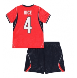 England Declan Rice #4 Bortedraktsett Barn VM 2026 Kortermet (+ Korte bukser)