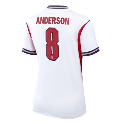 England Elliot Anderson #8 Hjemmedrakt Dame VM 2026 Kortermet England Elliot Anderson #8 Hjemmedrakt Dame VM 2026 Kortermet