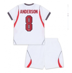 England Elliot Anderson #8 Hjemmedraktsett Barn VM 2026 Kortermet (+ Korte bukser)