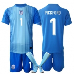 England Jordan Pickford #1 Keeper Hjemmedraktsett Barn VM 2026 Kortermet (+ Korte bukser)