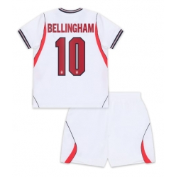 England Jude Bellingham #10 Hjemmedraktsett Barn VM 2026 Kortermet (+ Korte bukser)