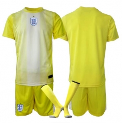 England Keeper Bortedraktsett Barn VM 2026 Kortermet (+ Korte bukser)