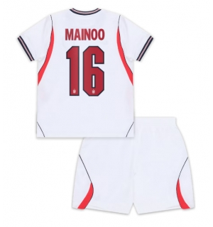 England Kobbie Mainoo #16 Hjemmedraktsett Barn VM 2026 Kortermet (+ Korte bukser)
