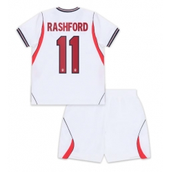 England Marcus Rashford #11 Hjemmedraktsett Barn VM 2026 Kortermet (+ Korte bukser)