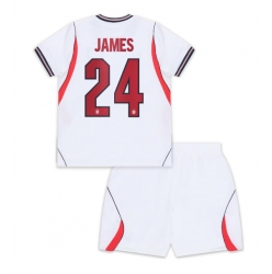 England Reece James #24 Hjemmedraktsett Barn VM 2026 Kortermet (+ Korte bukser)