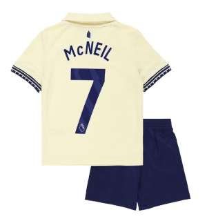 Everton Dwight McNeil #7 Bortedraktsett Barn 2025-26 Kortermet (+ Korte bukser)