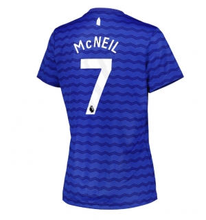 Everton Dwight McNeil #7 Hjemmedrakt Dame 2025-26 Kortermet