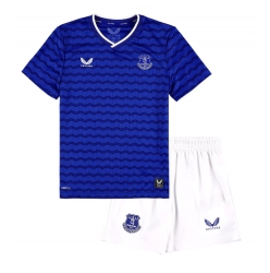 Everton Hjemmedraktsett Barn 2025-26 Kortermet (+ Korte bukser)