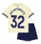 Everton Jarrad Branthwaite #32 Bortedraktsett Barn 2025-26 Kortermet (+ Korte bukser)