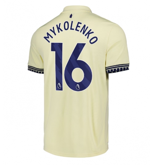 Everton Vitaliy Mykolenko #16 Bortedrakt 2025-26 Kortermet Everton Vitaliy Mykolenko #16 Bortedrakt 2025-26 Kortermet