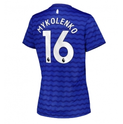 Everton Vitaliy Mykolenko #16 Hjemmedrakt Dame 2025-26 Kortermet