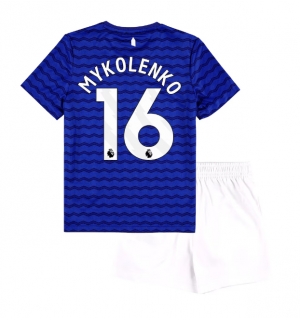 Everton Vitaliy Mykolenko #16 Hjemmedraktsett Barn 2025-26 Kortermet (+ Korte bukser)