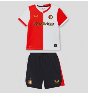Feyenoord Hjemmedraktsett Barn 2025-26 Kortermet (+ Korte bukser)