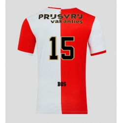Feyenoord Jordan Bos #15 Hjemmedrakt 2025-26 Kortermet