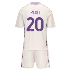 Fiorentina Moise Kean #20 Bortedraktsett Barn 2025-26 Kortermet (+ Korte bukser)