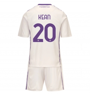 Fiorentina Moise Kean #20 Bortedraktsett Barn 2025-26 Kortermet (+ Korte bukser)