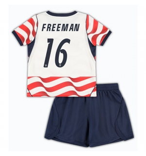 Forente stater Alex Freeman #16 Hjemmedraktsett Barn VM 2026 Kortermet (+ Korte bukser)