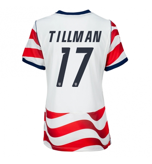 Forente stater Malik Tillman #17 Hjemmedrakt Dame VM 2026 Kortermet Forente stater Malik Tillman #17 Hjemmedrakt Dame VM 2026 Kortermet