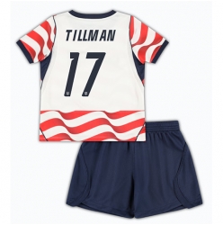 Forente stater Malik Tillman #17 Hjemmedraktsett Barn VM 2026 Kortermet (+ Korte bukser)