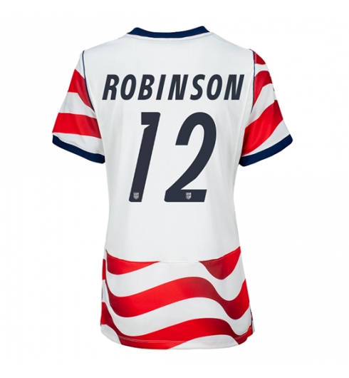 Forente stater Miles Robinson #12 Hjemmedrakt Dame VM 2026 Kortermet Forente stater Miles Robinson #12 Hjemmedrakt Dame VM 2026 Kortermet