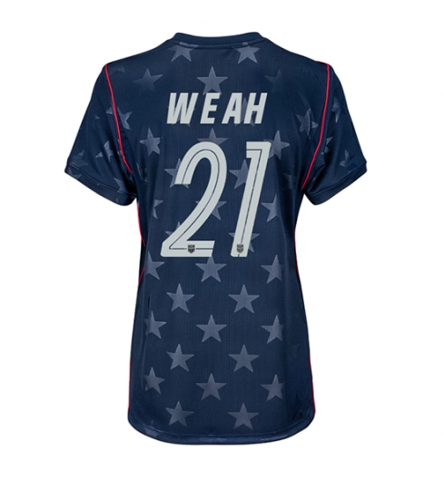 Forente stater Timothy Weah #21 Bortedrakt Dame VM 2026 Kortermet Forente stater Timothy Weah #21 Bortedrakt Dame VM 2026 Kortermet