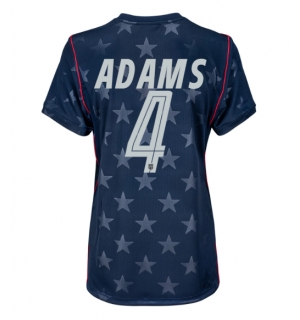 Forente stater Tyler Adams #4 Bortedrakt Dame VM 2026 Kortermet