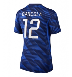 Frankrike Bradley Barcola #12 Hjemmedrakt Dame VM 2026 Kortermet