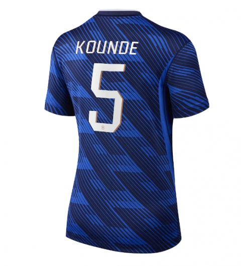 Frankrike Jules Kounde #5 Hjemmedrakt Dame VM 2026 Kortermet Frankrike Jules Kounde #5 Hjemmedrakt Dame VM 2026 Kortermet