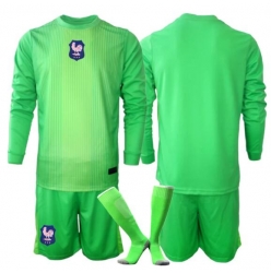 Frankrike Keeper Bortedraktsett Barn VM 2026 Langermet (+ Korte bukser)