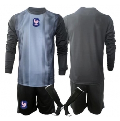 Frankrike Keeper Hjemmedraktsett Barn VM 2026 Langermet (+ Korte bukser)