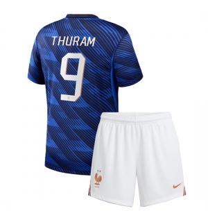 Frankrike Marcus Thuram #9 Hjemmedraktsett Barn VM 2026 Kortermet (+ Korte bukser)